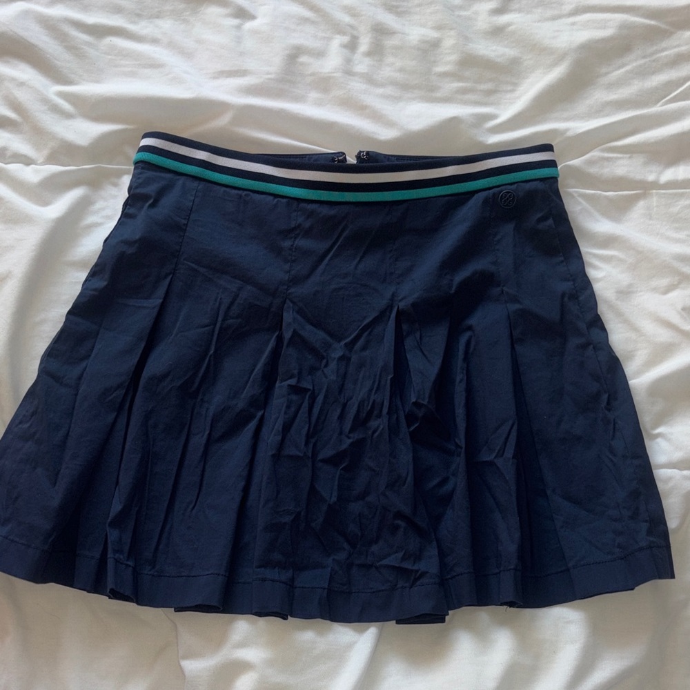 G/FORE Navy Blue Pleated Women's Skirt